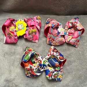 Mario Bros Character Hair Bows